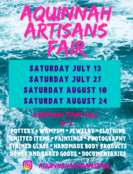 Aquinnah Artisans Fair poster